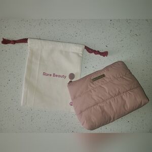 Rare Beauty Puffy Makeup Bag - Mauve *including string bag*